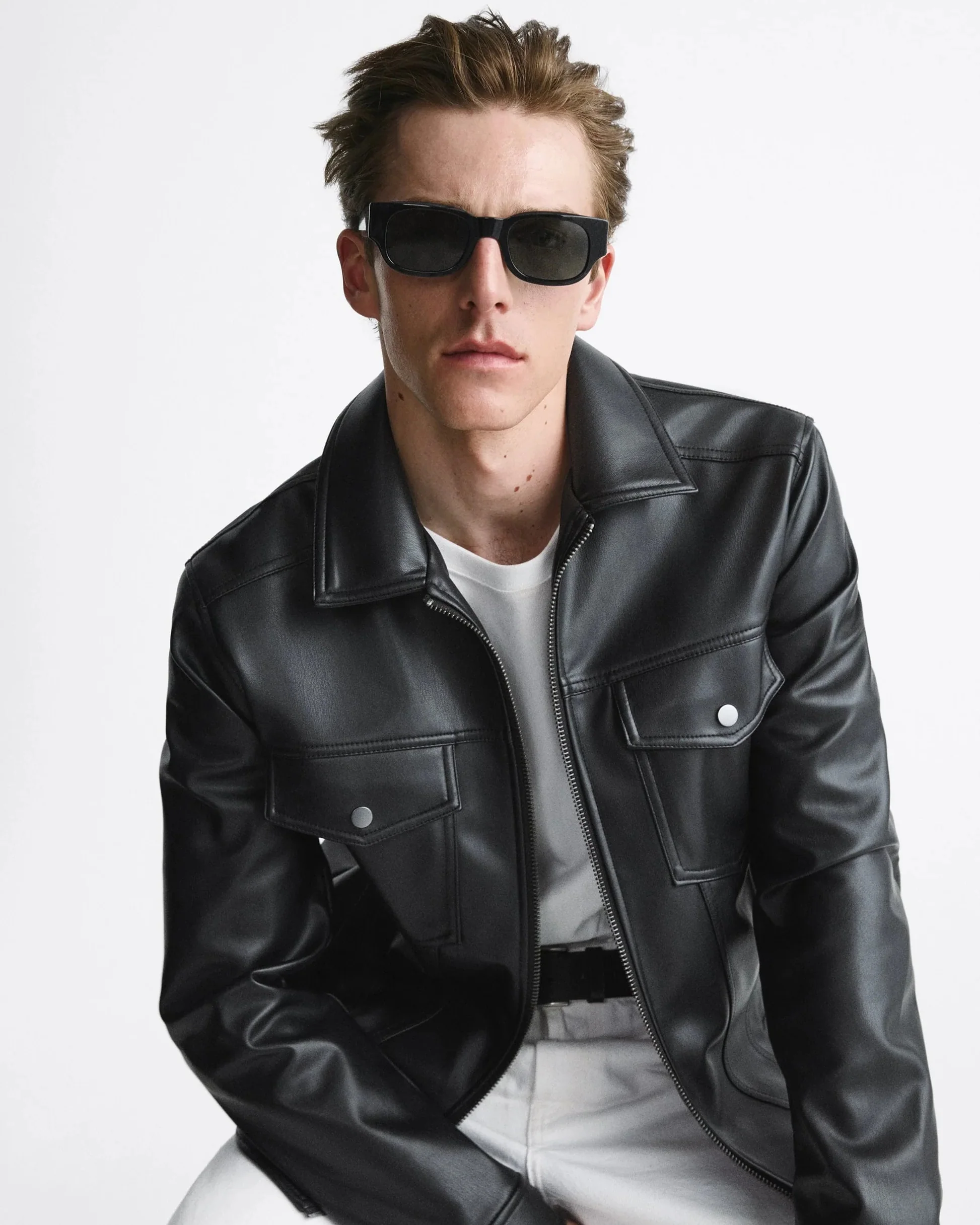 TRUCKER LEATHER JACKET - Image 2