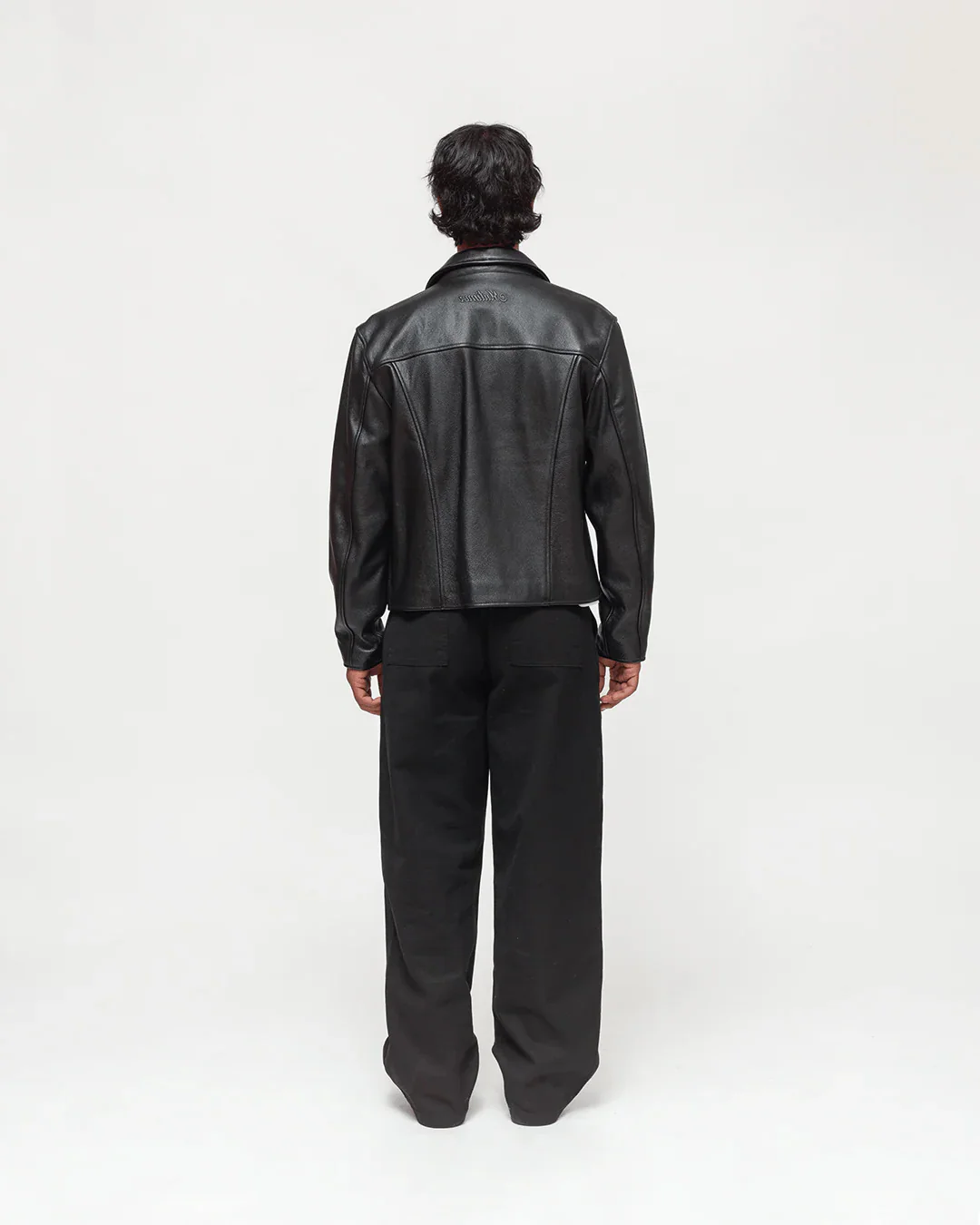 COLLARED LEATHER JACKET - Image 4