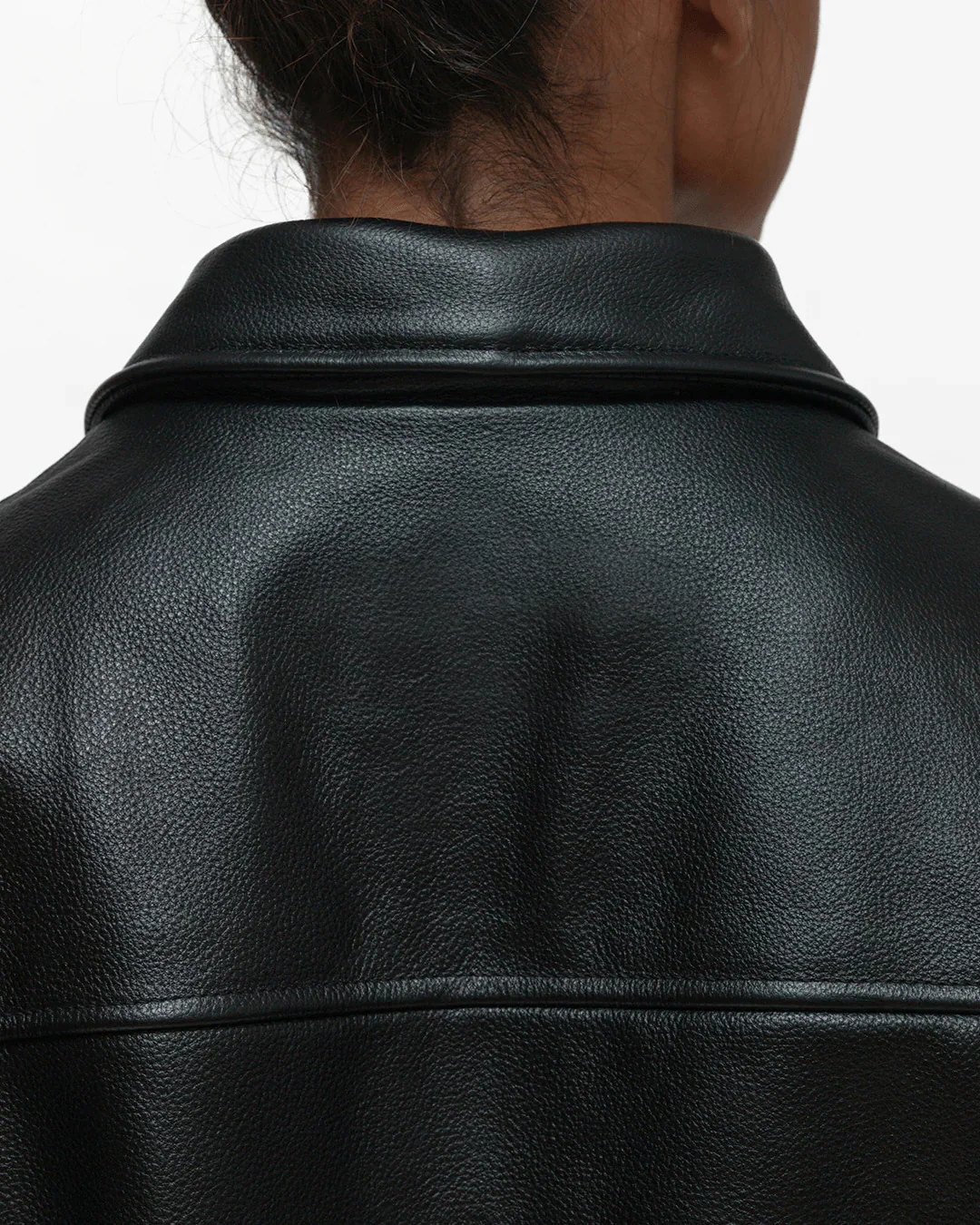 COLLARED LEATHER JACKET - Image 7